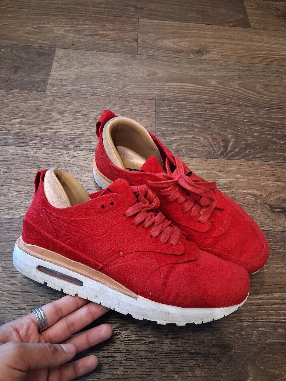 Nike Air Max 1 Royal Shoes Womens US 9 Sneakers Red
